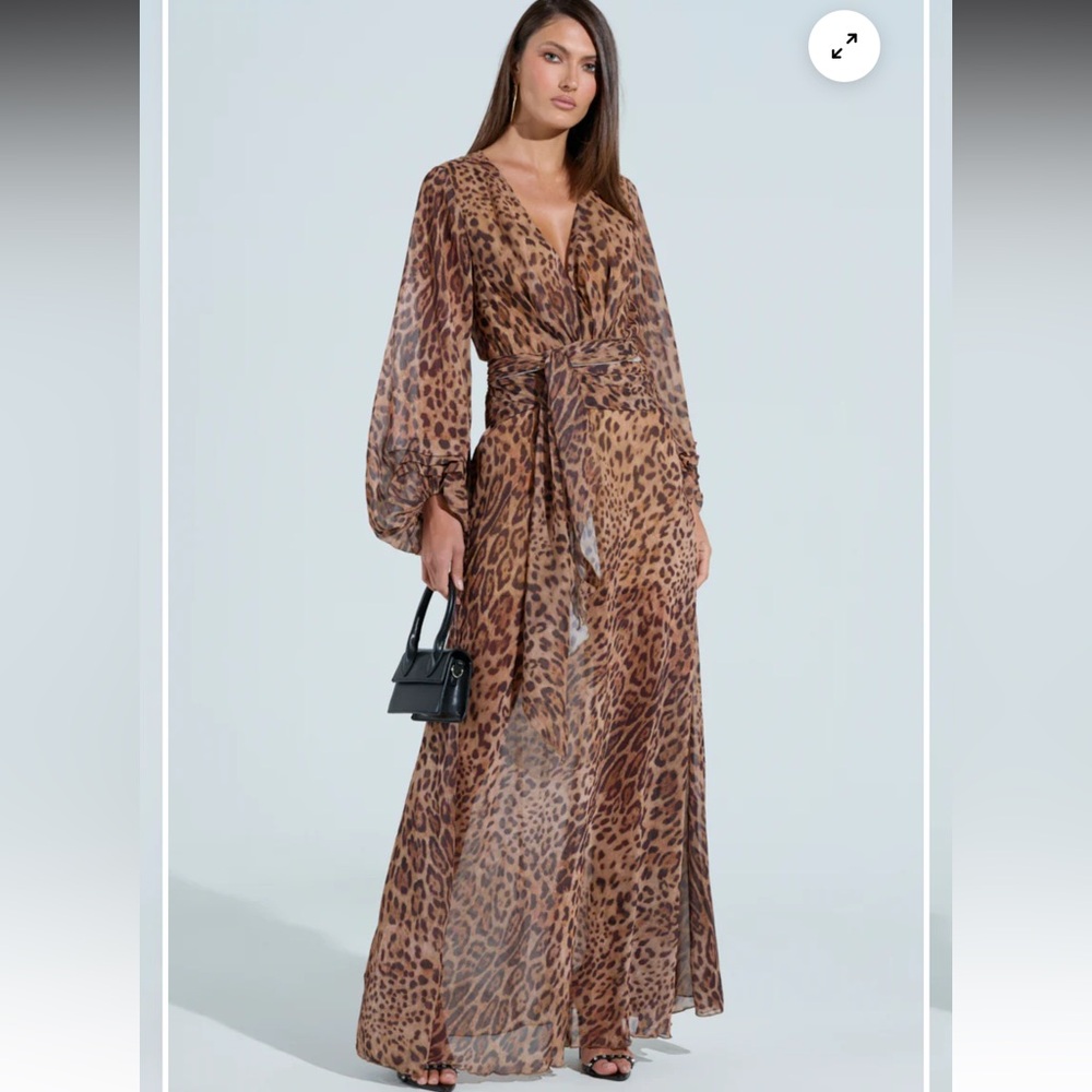 Leopard Print Maxi Dress Shopakira